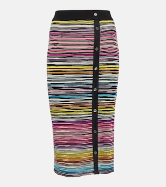 Falda midi en mezcla de lana | Missoni