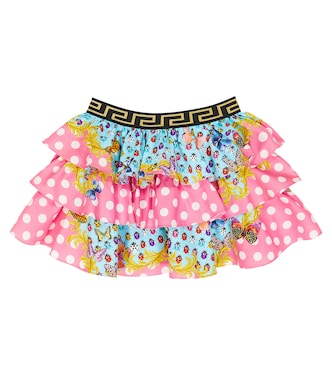 Falda Butterflies de algodón estampada | Versace Kids