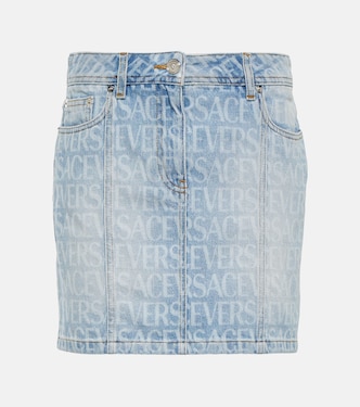 Minifalda denim Versace Allover | Versace