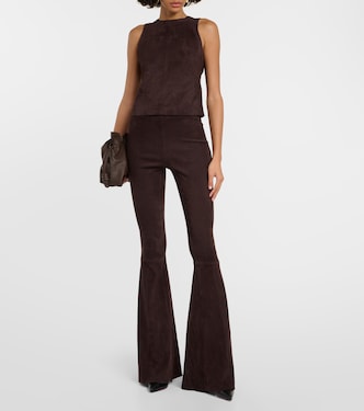 Pantaloni flared Cherilyn in suede | Stouls
