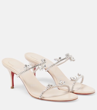 Sandalen Just Queen 70 aus Leder mit Kristallen | Christian Louboutin