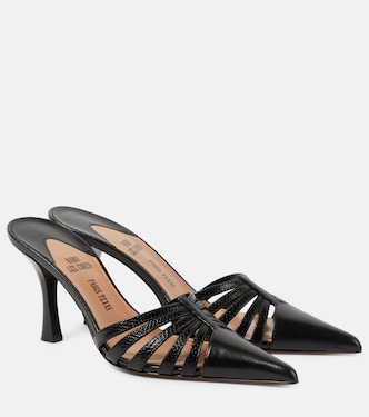 Mules Nadia 85 in pelle | Paris Texas