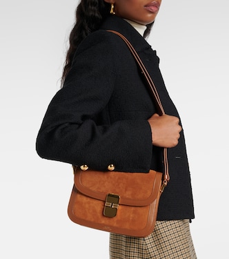 Sac Grace Small en cuir et daim | A.P.C.