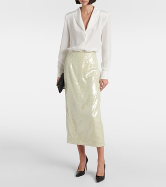 Sequin midi skirt  | Roland Mouret