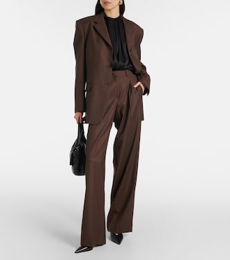 Pantaloni in lana a gamba larga | Magda Butrym