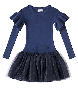 Abito Diana con tulle | Monnalisa