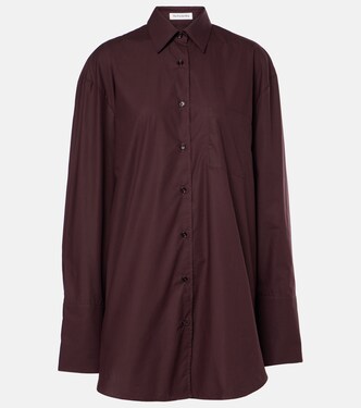 Helen oversized cotton poplin shirt | The Frankie Shop