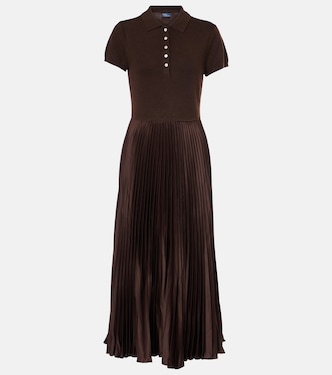 Wool, silk and cashmere polo dress | Polo Ralph Lauren