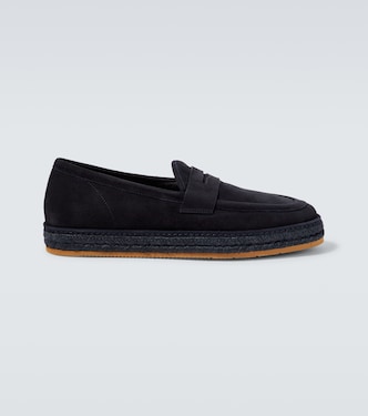 Loafers aus Veloursleder | Giorgio Armani