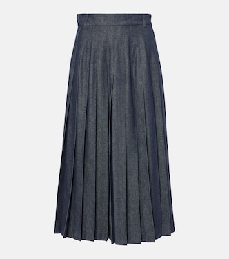 Falda midi Vale en denim plisada | 'S Max Mara