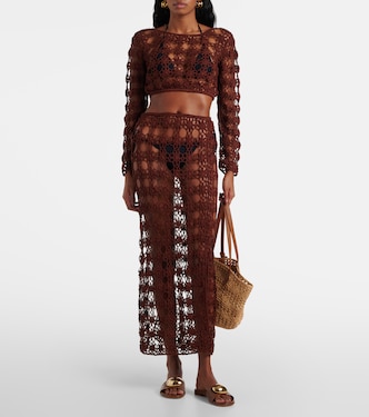 Gonna lunga Bella in crochet di cotone | Anna Kosturova