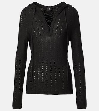 Hooded silk-blend sweater | Etro