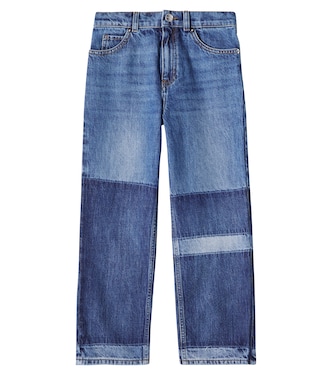 Patchwork straight jeans | Gucci Kids
