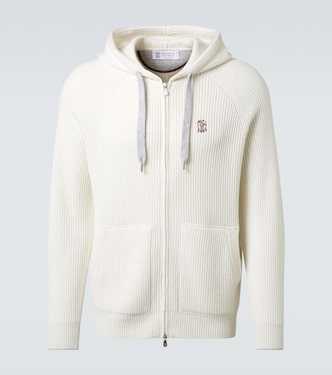 Sudadera acanalada de cachemir | Brunello Cucinelli