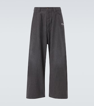 Trompe L'Oeil denim sweatpants | Balenciaga