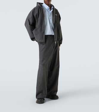 Trompe L'Oeil denim sweatpants | Balenciaga