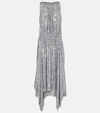 Sequined gathered cocktail dress | Rabanne