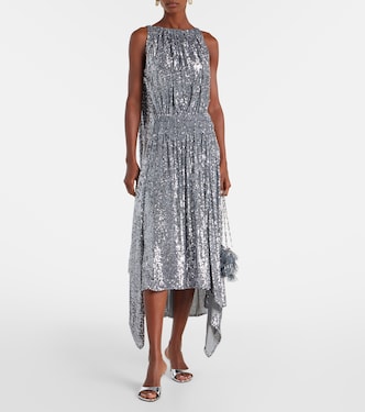 Sequined gathered cocktail dress | Rabanne