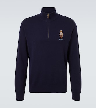 Jersey Polo Bear de lana con cremallera parcial | Polo Ralph Lauren