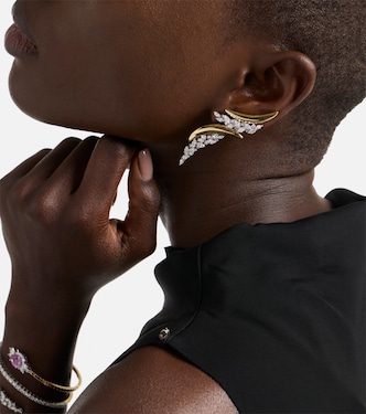 Orecchini Golden Strada in oro 18kt con diamanti | Yeprem