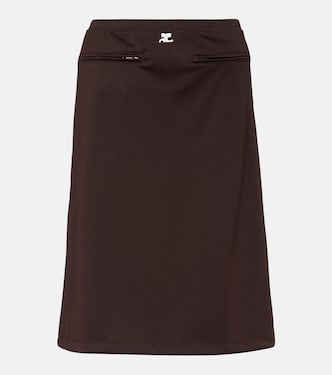Interlock Tracksuit midi skirt | Courrèges