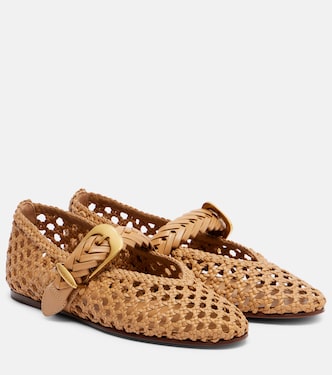 Ballerine Helix in pelle intrecciata | Zimmermann