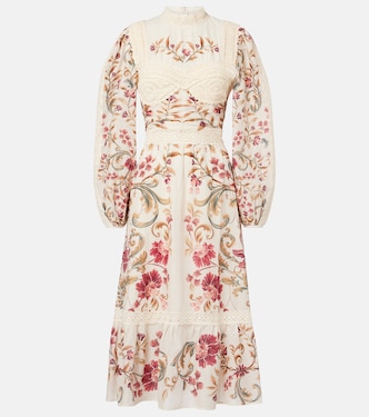 Crochet-trimmed cotton midi dress | Farm Rio