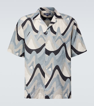 Camisa bowling Roberto de lino estampada | Frescobol Carioca