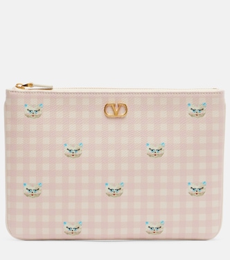 VLogo Medium printed leather pouch | Valentino Garavani