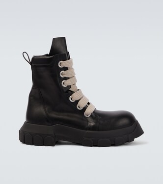 Jumbolace Army leather combat boots | Rick Owens