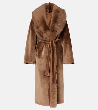 Mantel Isadora aus Shearling | Nour Hammour