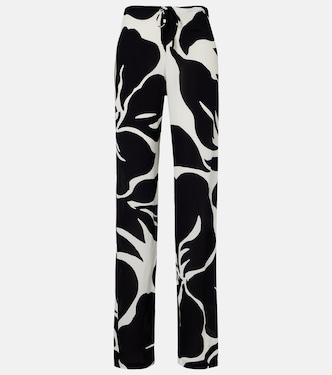 Floral straight pants | Dries Van Noten
