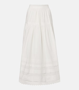 Sebastiane cotton poplin maxi skirt | Dôen