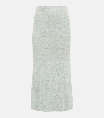 Falda midi Kaiya de punto de tiro alto | Ulla Johnson
