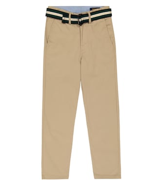 Pantalones rectos en lona de algodón | Polo Ralph Lauren Kids