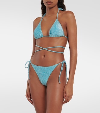 Miami Lurex® triangle bikini top | Reina Olga
