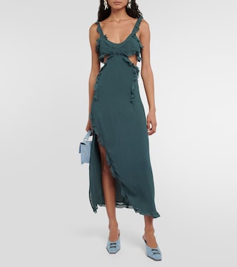 Abito midi in crêpe con cut-out | Acne Studios