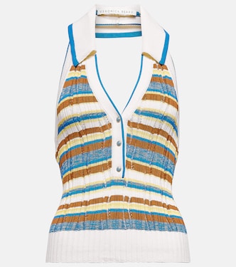 Lirra striped halter-neck top | Veronica Beard