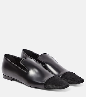 Mocassins en cuir et cuir façon poulain | Toteme