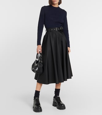Jersey de punto trenzado en algodón | Prada