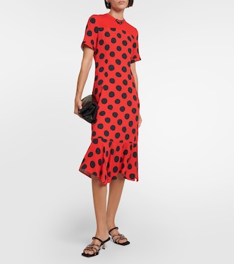 Polka dot cady midi dress | Marni