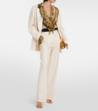 Blusa in misto seta con stampa | Etro