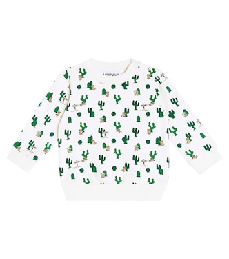 Baby - Felpa in misto cotone con stampa | Moschino Kids