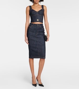 Jupe crayon en jean | Dolce&Gabbana