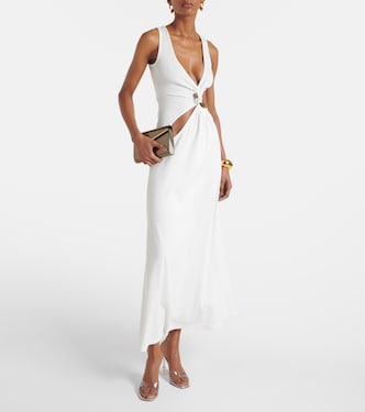 Stone Cavern ribbed-knit cutout maxi dress | Christopher Esber
