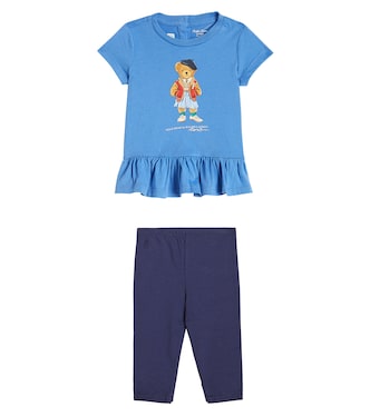 Baby cotton-blend T-shirt and leggings set | Polo Ralph Lauren Kids