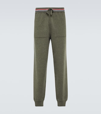 Pantalon de survêtement RWB Stripe en cachemire | Thom Browne