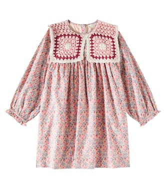 Abito Warise in cotone e crochet | Louise Misha