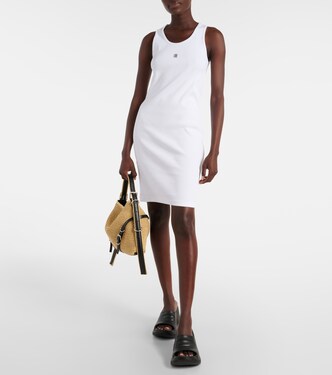 Miniabito 4G in maglia di cotone a coste | Givenchy