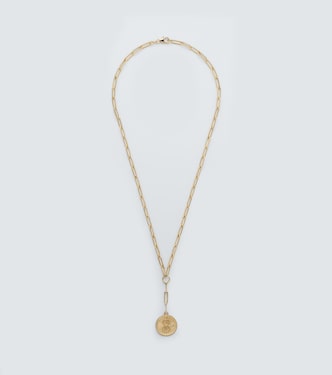 Karma 18kt gold chain necklace with diamond | FoundRae